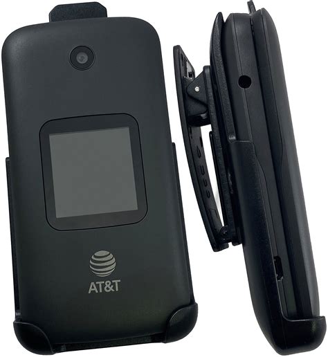 Holster for Alcatel Smartflip/Go Flip 3, Nakedcellphone Black [Rotating/Ratchet] Belt Clip ...