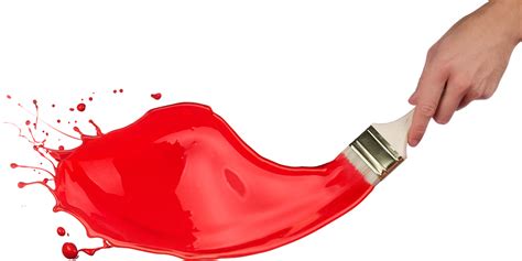 Red Painting Brush Splash (PSD) | Official PSDs