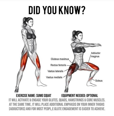 Workout Tips Sumo squat benefits... | Sumo squats, Benefits of squats ...