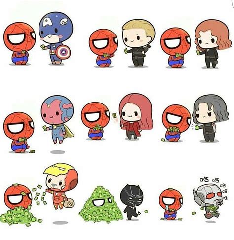 Pinterest Cute Marvel, marvel kawaii characters HD phone wallpaper | Pxfuel