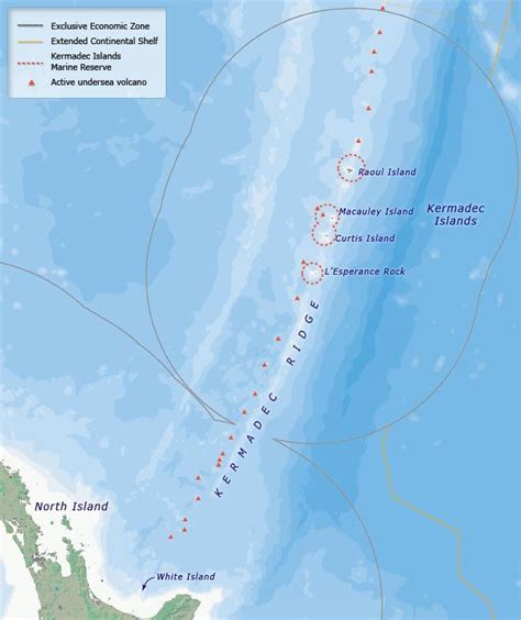 Kermadec Islands map – Kermadec Islands | Island map, Island, Exclusive ...