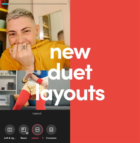 Feature highlight: new layouts for Duet | TikTok Newsroom