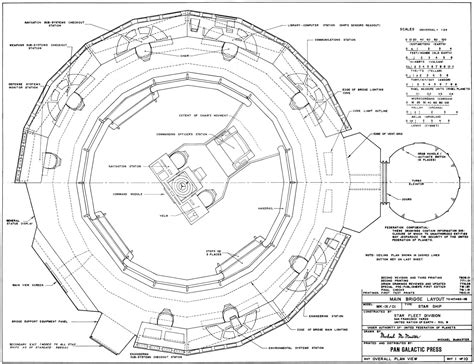 U.S.S. Enterprise Bridge Blueprints - Revised