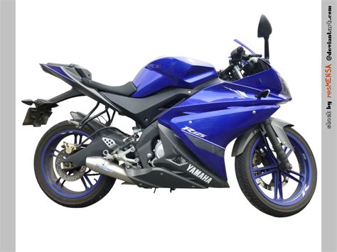 Yamaha YZF R125 blue right - STOCK by resMENSA on DeviantArt