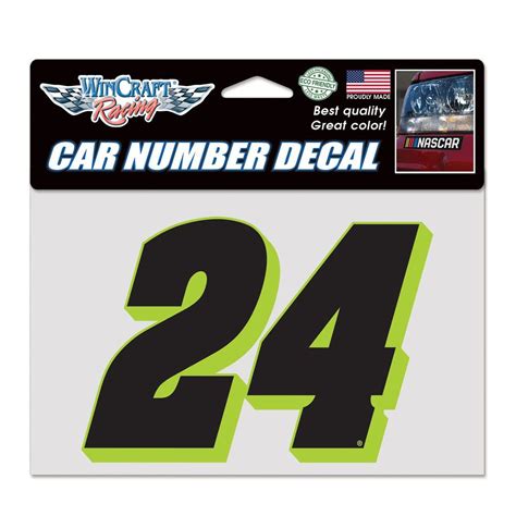 William Byron #24 2023 Car Number 7" x 4.75" Decal | Shop the Hendrick Motorsports Official Store