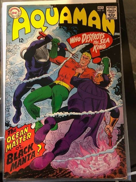 AQUAMAN #35 1967 1st Appearance BLACK MANTA Movie DC Comic - FN/VF #comics #comicbooks # ...