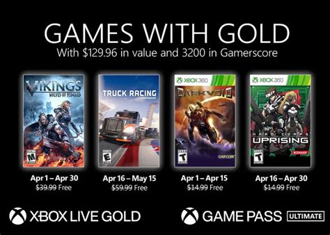 Free Xbox games with Gold April 2021 - Geeky Gadgets