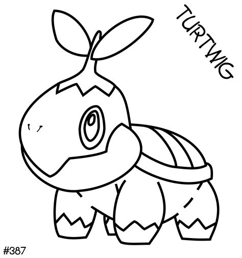 Turtwig Coloring Pages