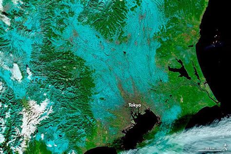 Rare November Tokyo Snowfall « Earth Imaging Journal: Remote Sensing, Satellite Images ...