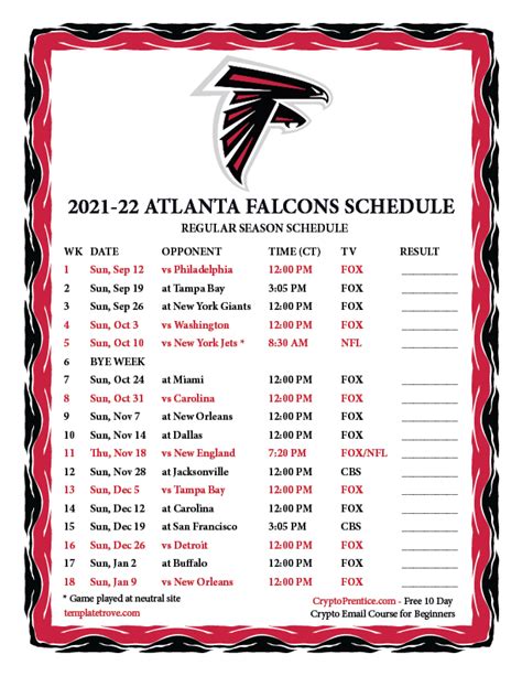 Atl Falcons Football Schedule 2024 - Heddi Sosanna