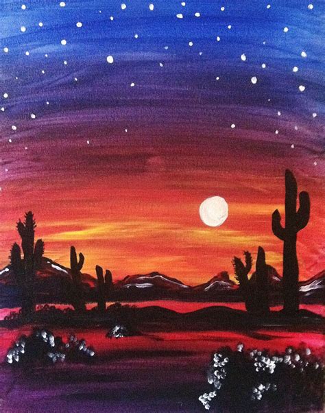 Paint Nite Chicago | Events | Картины маслом, Силуэтная живопись, Картины