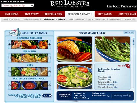 Low Calorie Nights Out: Red Lobster Low Calorie Options