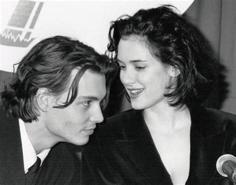 Johnny Depp and Winona Ryder at ShoWest 1990 - JOHNNY DEPP & WINONA ...