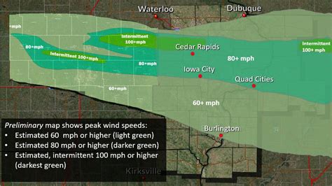 Iowa Derecho Storm Maps & Damage