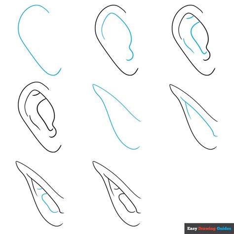 How to Draw Anime Ears - Easy Step by Step Tutorial | How to draw ears, Anime drawings tutorials ...