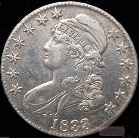 1833 50c Capped Bust Half Dollar