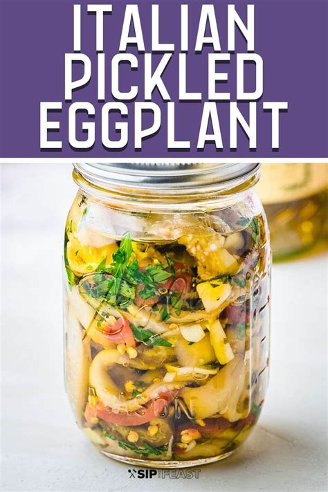 This Italian pickled eggplant recipe is perfect as an appetizer over crusty bread or as an ...