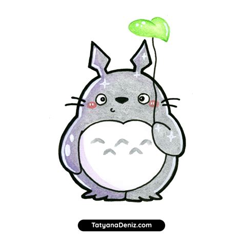 Chibi Totoro Drawing