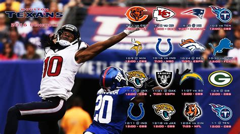 Pin by juan chavez on Houston Texans Schedule | Cbs, Nbc, Houston texans