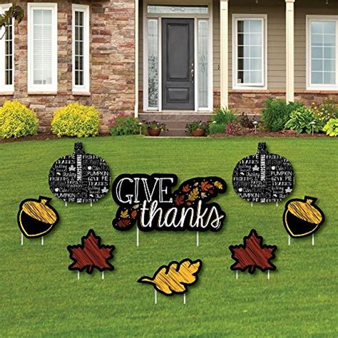 Give Thanks - Yard Sign #EventPartySupplies | Thanksgiving decorations, Thanksgiving party ...