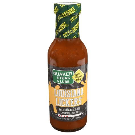 Best Wings USA Quaker Steak & Lube, Louisiana Lickers Sauce, 12 fl oz ...