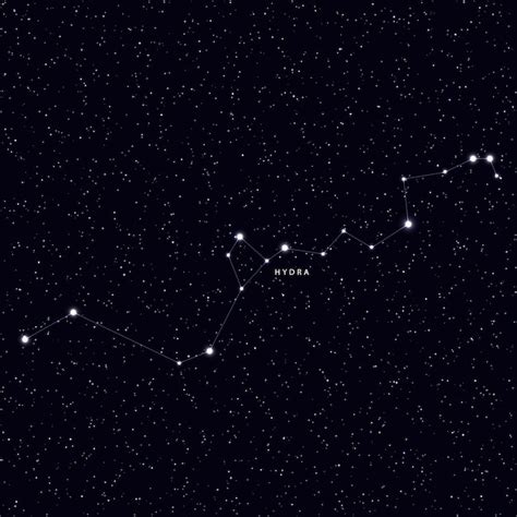 Premium Vector | Sky map with the name of the stars and constellations ...