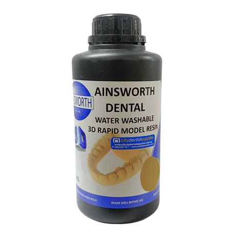 Ainsworth 3D Printing Water Washable DLP Model Resin - City Dental Supplies