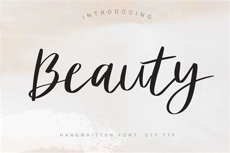 Beauty Font by artdee2554 · Creative Fabrica