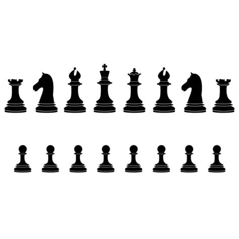 Pmages: chess pieces and names | Black chess pieces with names — Stock Photo © viktorijareut ...