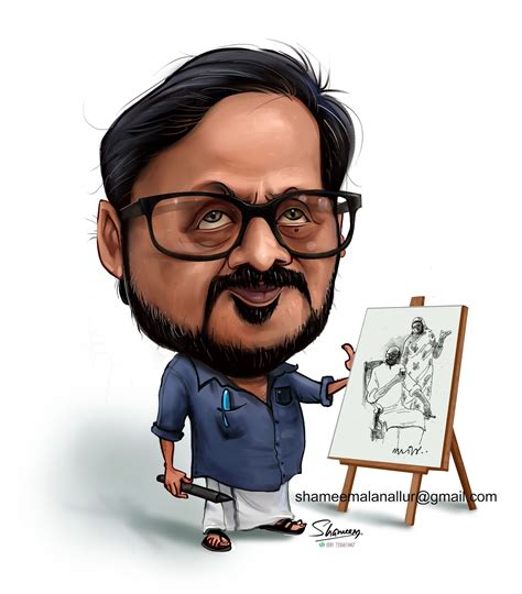 Creative Artist. Shameem : artist sageer manjeri caricature