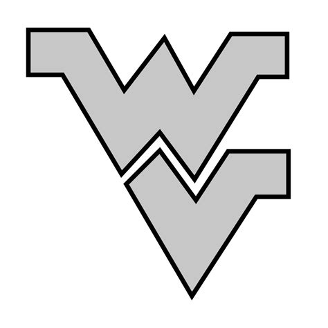 West Virginia Mountaineers Logo Black and White – Brands Logos