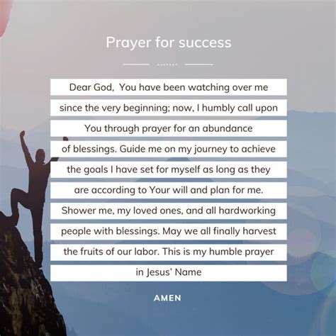 Prayer for success and prosperity in life – AvePray