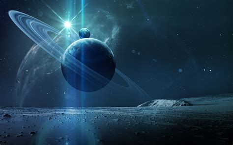 Download Planetary Ring Sci Fi Planet 4k Ultra HD Wallpaper