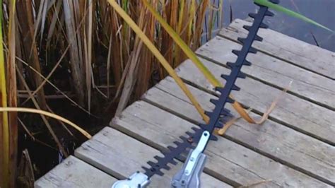 Water Weed Cutter for cattails and lily pads water vegetation - YouTube