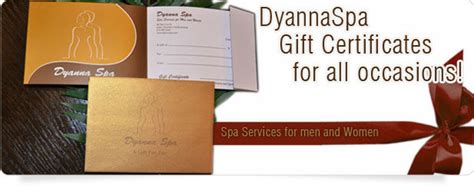 Spa Gift Certificates in Manhattan NY.