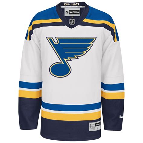 Reebok St. Louis Blues White Premier Away Jersey