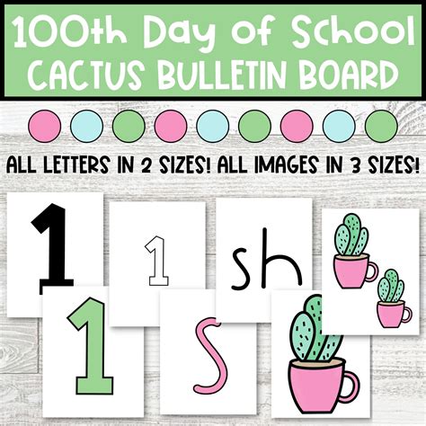 100th Day of School Bulletin Board Kit with EDITABLE Name Tags: 100 ...