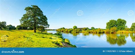 River Ems, Emsland, Germany Stock Image - Image of river, green: 119257851