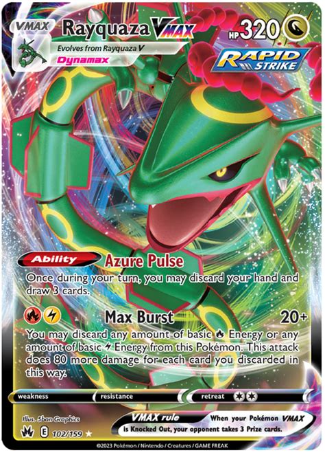 Rayquaza VMAX - Crown Zenith #102 Pokemon Card