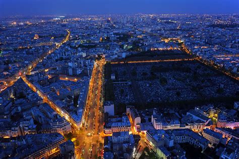 Night view from Montparnasse Tower