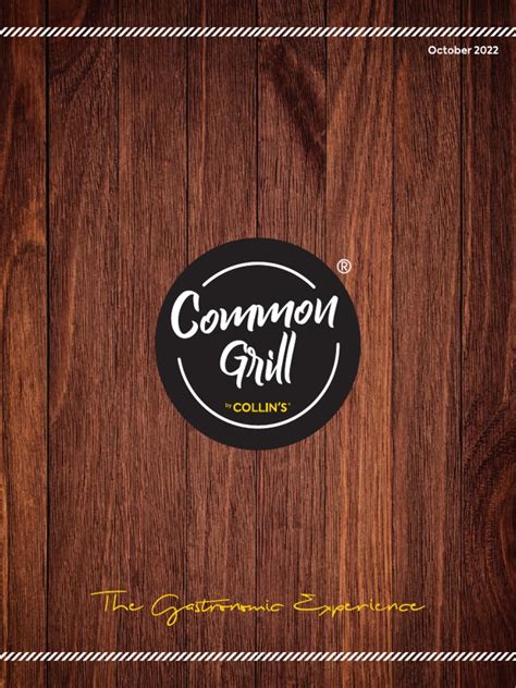 Common+Grill+Menu+Oct+2022 LR | PDF