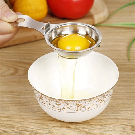 Aliexpress.com : Buy Egg Separator Stainless Steel Tool Spoon Egg Yolk ...