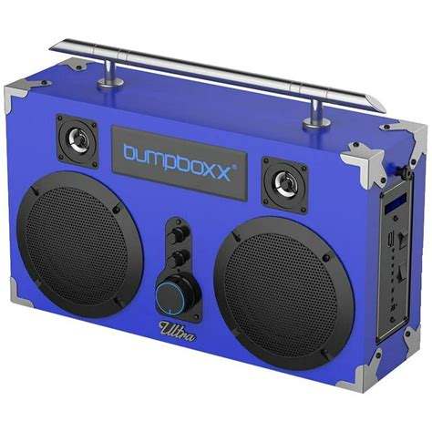 Bumpboxx Bluetooth Boombox Ultra Blue | Retro Boombox with Bluetooth ...