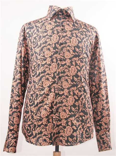 Dress Shirt Regular Fit Paisley Pattern In Tan | Men's Fashion