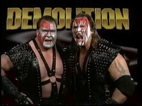 Demolition WrestleMania Promo [WWF 1990] - YouTube