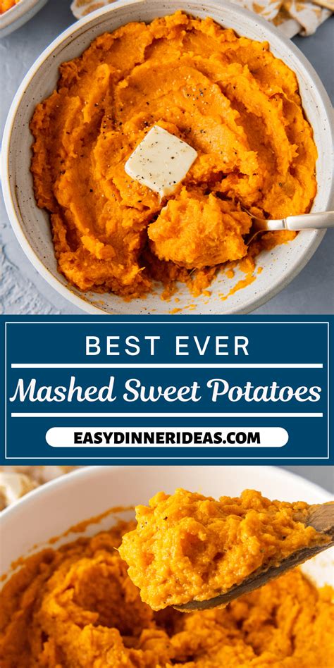 Mashed Sweet Potatoes Recipe | Easy Dinner Ideas