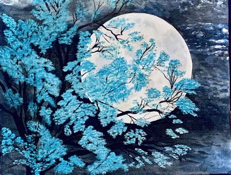 Pin on Art | Japanese tree, Blue tree, Tree art