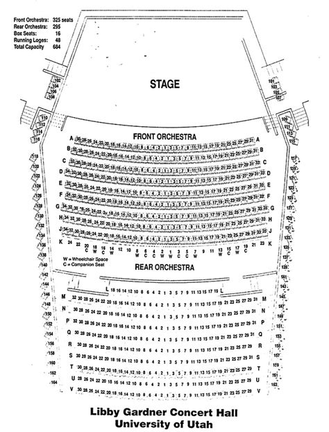 Seating Charts | Utah Presents