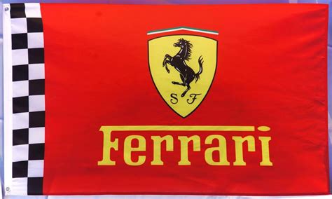 Ferrari checkered Flag for car racing-3x5 FT-100% polyester Banner ...