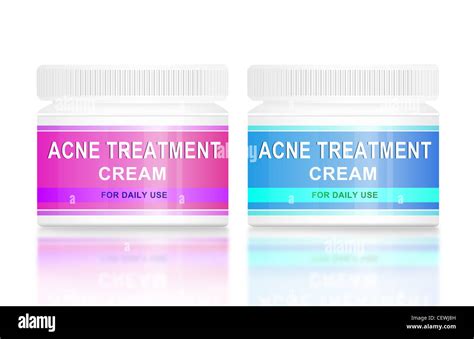 Acne treatment products Stock Photo - Alamy